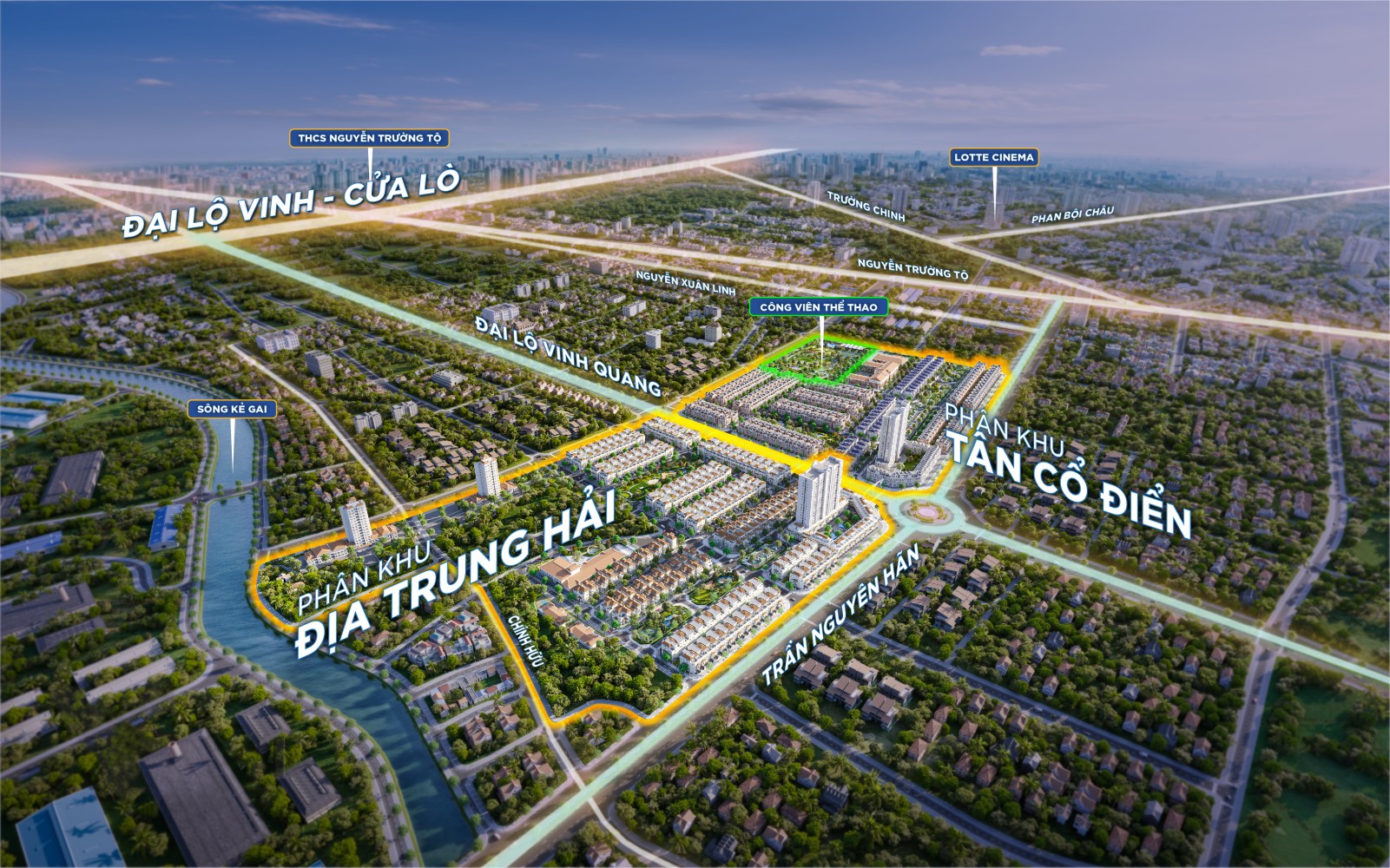 Sơ đồ giao thông dự án Eurowindow Sport Garden Thành Vinh Nghệ An Sơ đồ giao thông dự án Eurowindow Sport Garden Thành Vinh Nghệ An